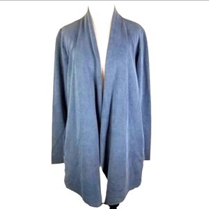 Cable & Gauge Blue Open Front Cardigan